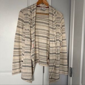 Anthropologie Saturday Sunday Striped Open Cardigan Size Small